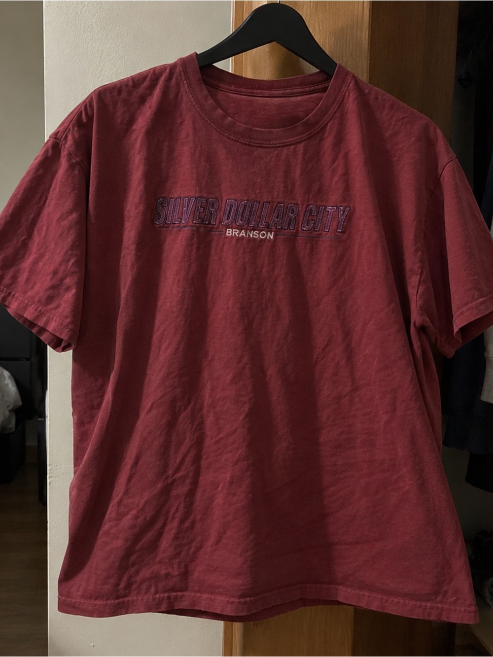 Gildan Burgundy "Silver Dollar City" Short Sleeve Tee